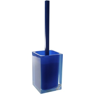 Toilet Brush Toilet Brush Holder, Decorative, Square, Blue Gedy RA33-05